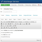 Syntax in Joomla editor Syntax in Joomla editor
